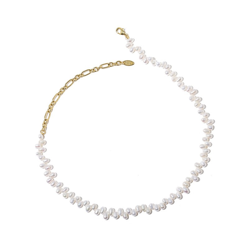 Beaded Necklace with Freshwater Pearls