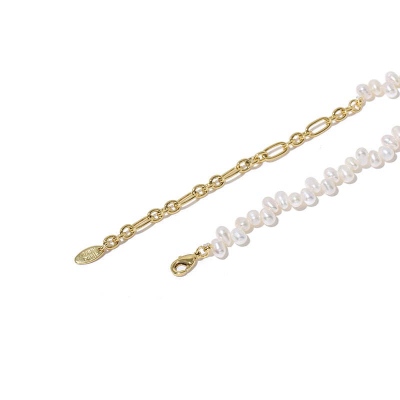 Beaded Necklace with Freshwater Pearls