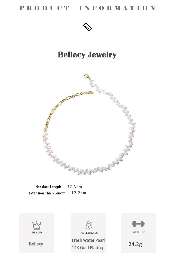 Beaded Necklace with Freshwater Pearls