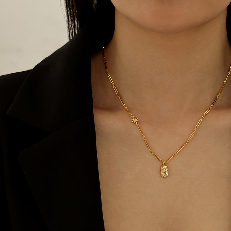 18K Gold-plated Zircon Necklace