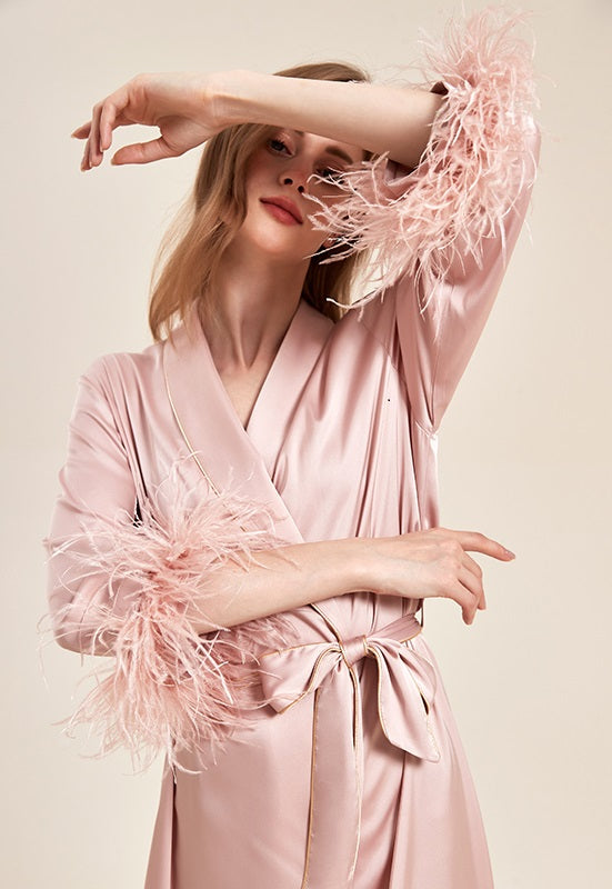 Party Pajamas Set with Detachable Feathers