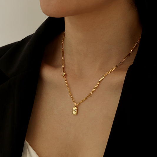 18K Gold-plated Zircon Necklace